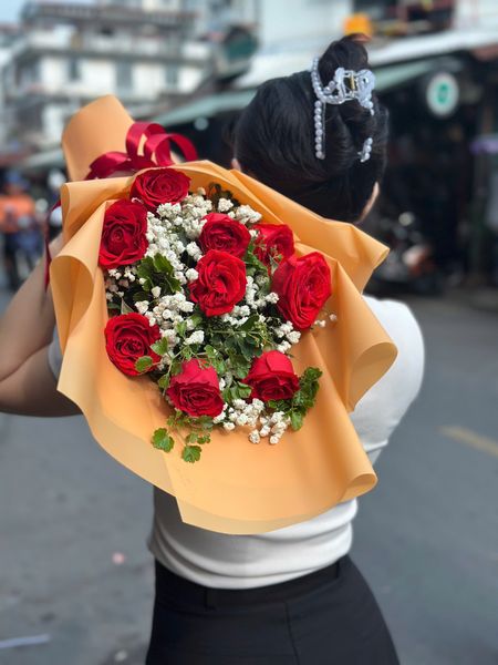  Đỏ Thắm - HBD166 - Hoa 8/3 