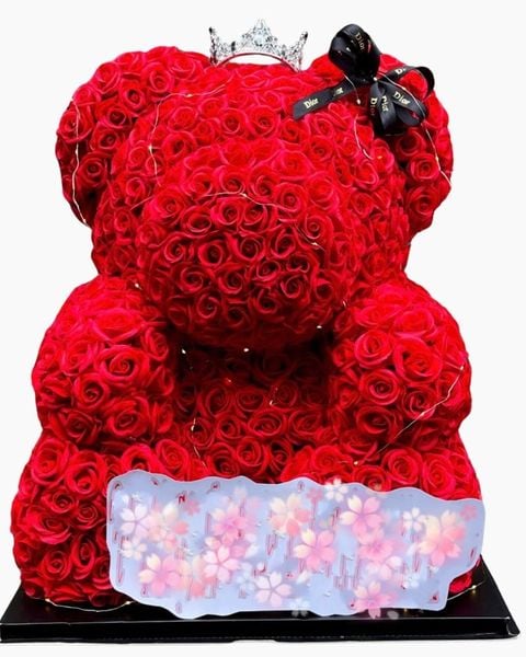Soap Flowers: Gấu Soap Flowers Thơm Size Bự - HST48