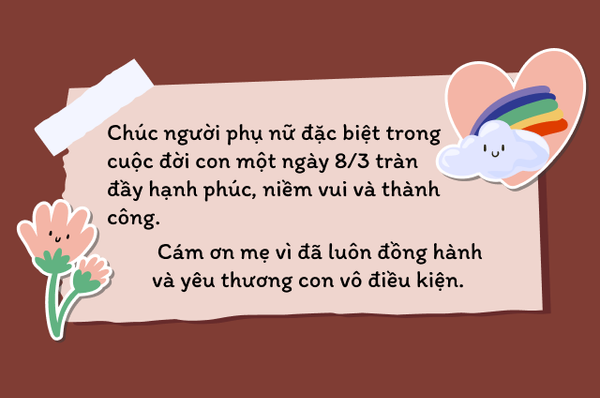 Lời chúc mẹ nhân ngày Quốc Tế Phụ nữ 8/3