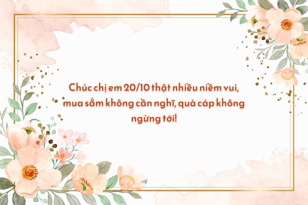Một cái stt vui vẻ sẽ khiến cho những bạn nữ nhìn thấy cảm thấy ngọt ngào trong ngày Phụ Nữ Việt Nam đặc biệt này