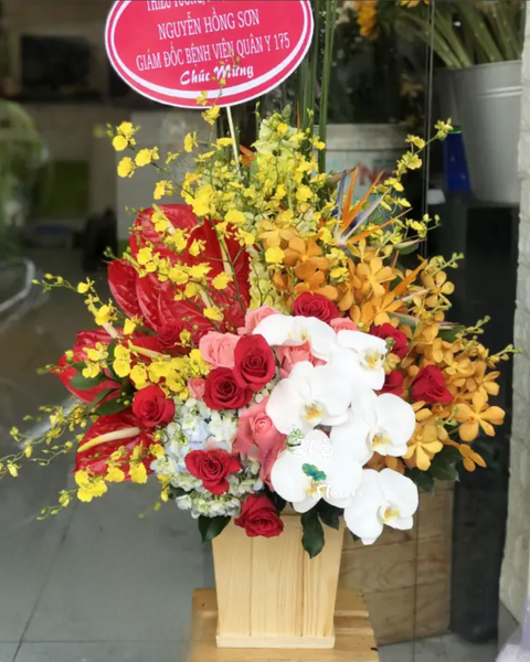 Hộp Hoa Tươi: Hộp Hoa Nắng Ấm - HCH96 | Flosa