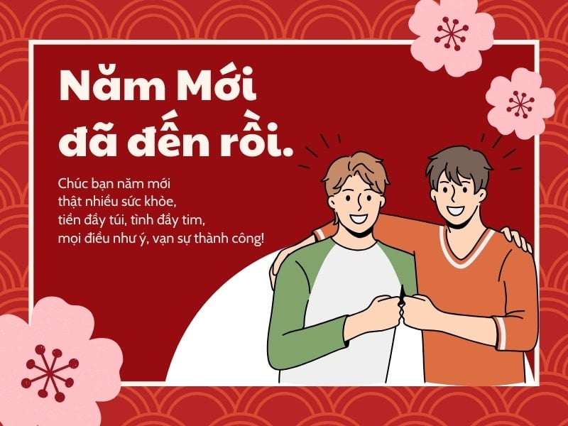 Mẫu thiệp chúc Tết dành cho anh chị hay, ý nghĩa năm 2026