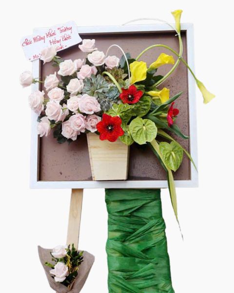 Tranh Hoa Tươi: Kệ Hoa Tươi Phú Quý - TH16