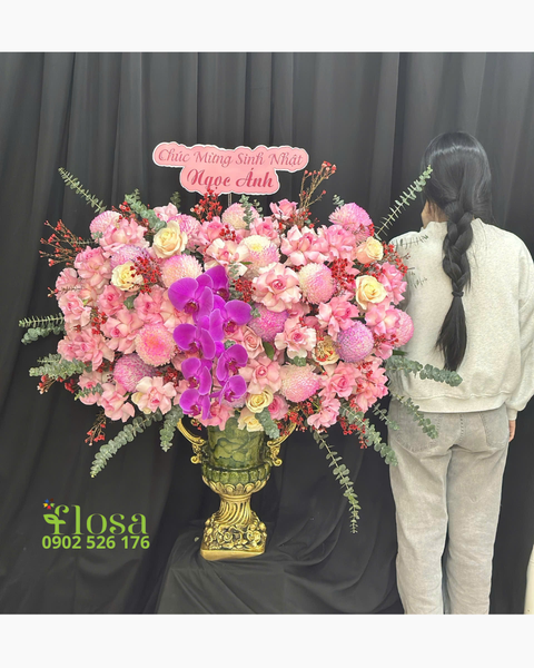 Hoa Cắm Bình: Bình Hoa Mỹ Miễu-HCB73 | Flosa