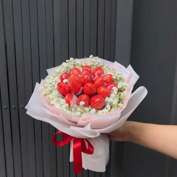 Mẫu hoa trái cây tặng vợ cực đáng yêu.