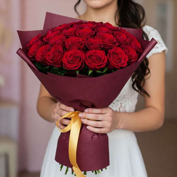 Bó hoa hồng đỏ tặng Vợ lãng mạn