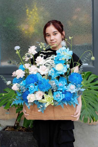  Hộp Hoa Trong Xanh - HCH97 
