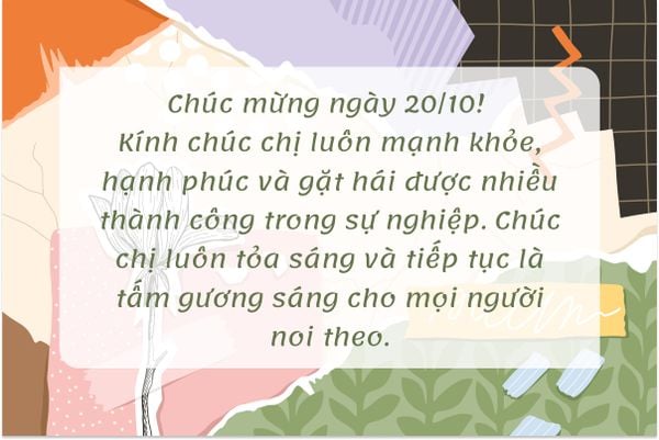 Lời chúc 20/10 cho đồng nghiệp nữ ý nghĩa vào ngày đặc biệt