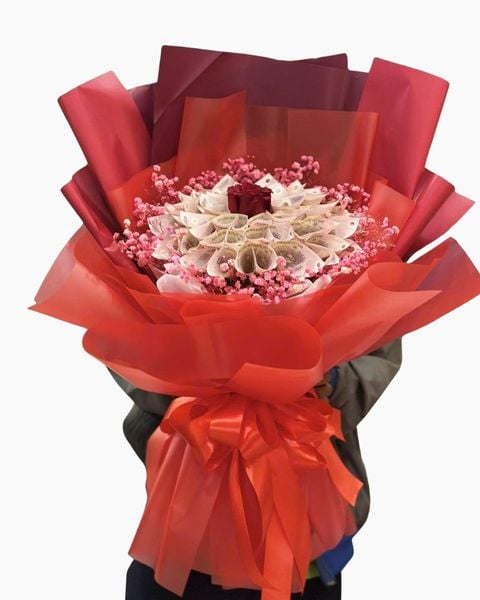 Hoa Tiền: Bó Hoa Ngọc Tình Yêu - Hoa 20/10 - HBT90