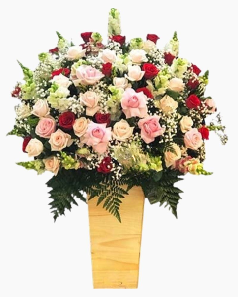 Hộp Hoa Tươi: Mộng Mơ - HCH64 - Hoa tặng mẹ | Flosa