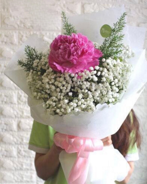 Hoa Bó Dài: Bó Mẫu Đơn Pink Peony - HBD98
