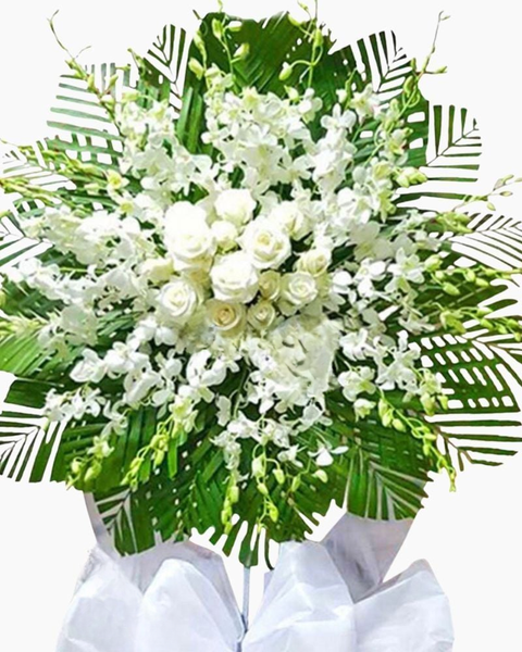Vòng Hoa Tang Lễ: Hoài Niệm - HTL91 - vòng hoa đám tang