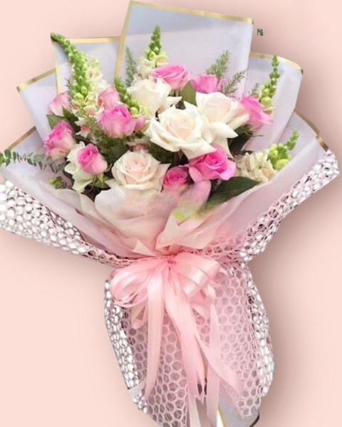 Hoa Bó Dài: Son Hồng - HBD135 - Điện hoa
