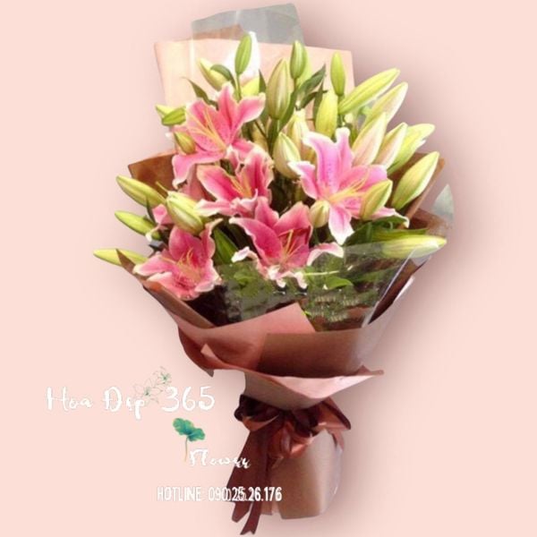 Bó hoa ly thơm ngát tặng người yêu 20/10