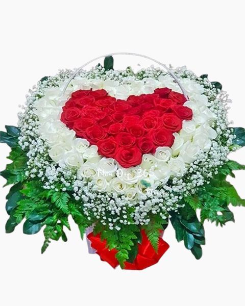 Giỏ Hoa Khai Trương: Trái Tim Bất Tận - HG55