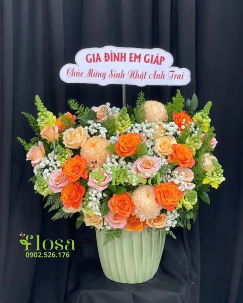 Hộp Hoa Tươi: Hoa Hộp Sắc Hoa Tươi Mới-HH75
