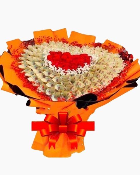 Hoa 8/3: Bó Money Flowers 10k Mix Soap Flowers - BT06 - Hoa 8/3