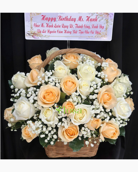 Giỏ Hoa Khai Trương: Hoa Yêu Trân Qúy  - HG81