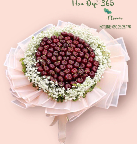 Bó hoa cherry