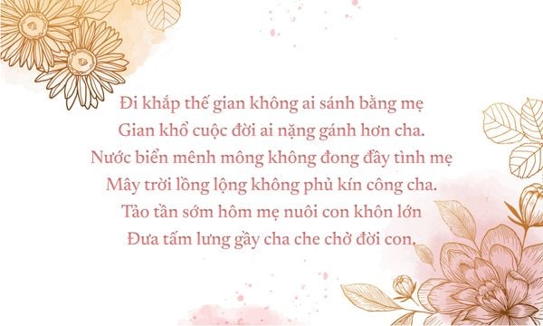 Tình cảm của mẹ cha dành cho con cái không gì kể hết