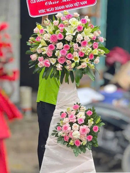 Hoa Chúc Mừng: Lẵng Hoa Tiếp Bước - HCM47