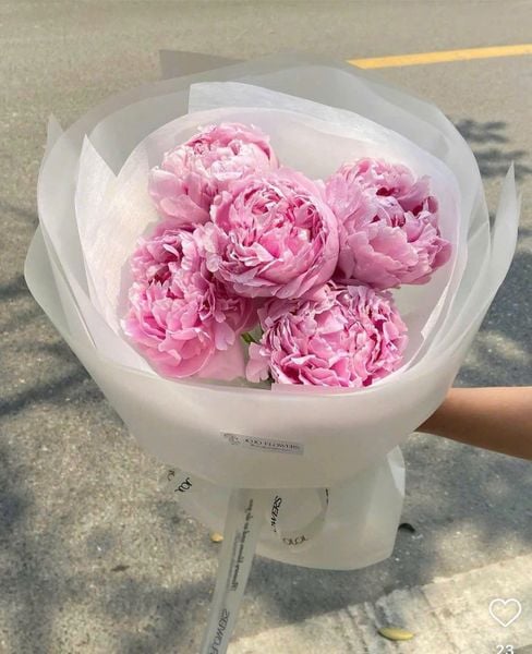 Pink Peony Bouquet - HBT60 for beloved wife's birthday