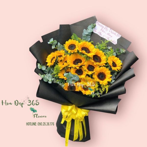 Bó hoa hướng dương tặng thầy cô 20/11