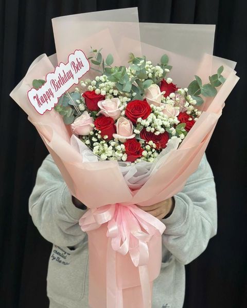  Bó Hoa Hương Hồng Dịu Dàng - HBD308 