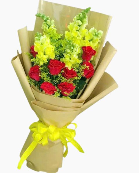 Hoa Bó Dài: Bó Hoa Tươi May Mắn - HBD198
