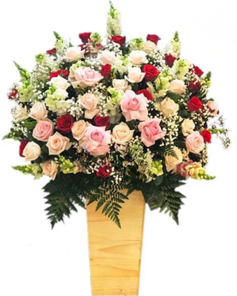 Hộp Hoa Tươi: Mộng Mơ - HCH64 - Hoa tặng mẹ | Flosa