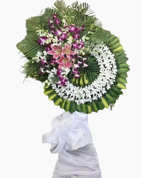 Hoa Lan: Vòng Hoa Chia Buồn Price Rẻ - HTL127