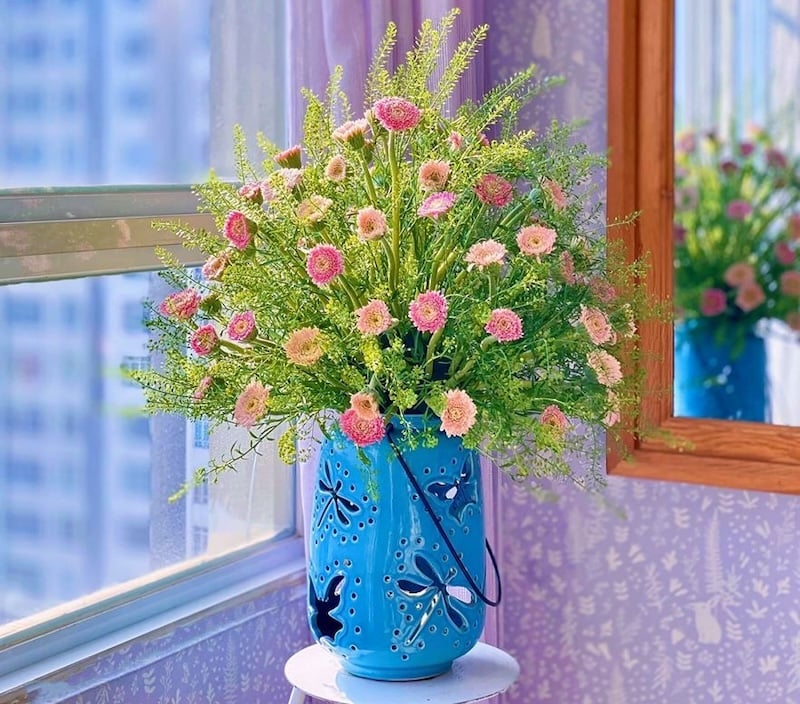 Mẫu cắm hoa đồng tiền đẹp