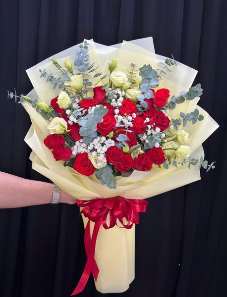 Hoa Bó Dài: Bó hoa Đỏ Thanh Xuân - Hoa 20/10 - HBD294