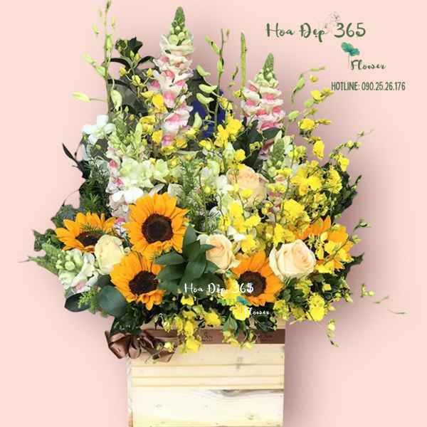 Hộp Hoa Lời Cảm Ơn Mẹ - HCH17 của Flosa