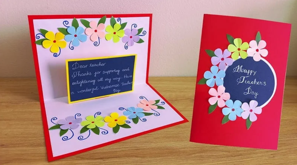 Thiệp handmade tặng thầy cô 20/11