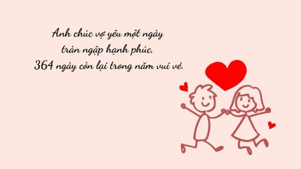 Thiệp chúc mừng ngày 8/3 cho vợ theo phong cách nhí nhảnh