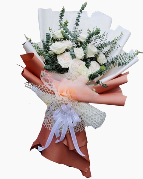 Hoa Bó Dài: White O'hara - HBD30 - Hoa 8/3
