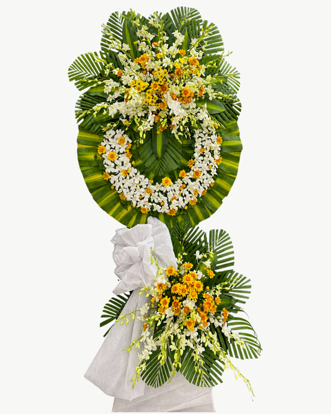 Hoa Chia Buồn: Vòng Hoa Khúc Tưởng Niệm An Yên - HTL198