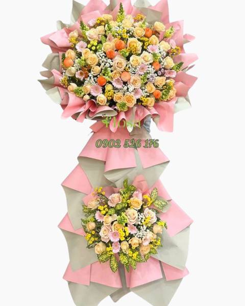 Hoa Khai Trương: Kệ Hoa Khai Trương Phú Quý Nở Hoa - HCM71