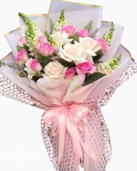 Hoa Bó Dài: Son Hồng - HBD135 - Điện hoa