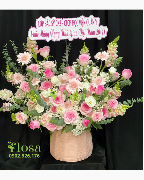  Hộp Hoa Ánh Hồng- HH104 