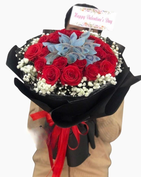 Hoa Tặng Người Yêu: Flowers Money - BT30 - Hoa 8/3