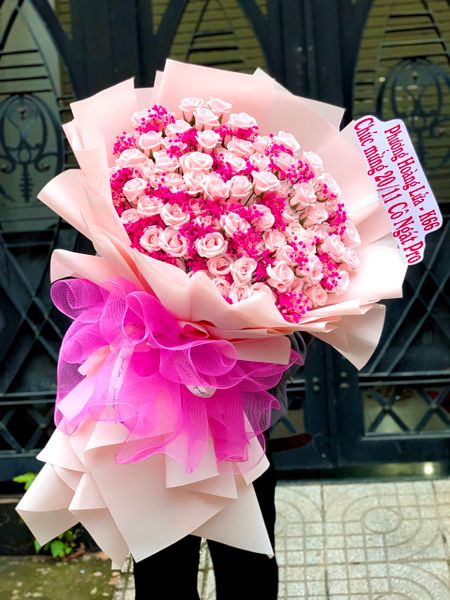 Soap Flowers: Bó Hoa Hồng Sáp Mix Baby - HST29