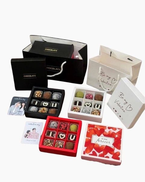 Hộp Chocolate: Hộp Chocolate Truffle - HCCL17 - Quà Valentine's