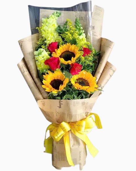 Hoa Bó Dài: Bó Hoa May Mắn - HBD184