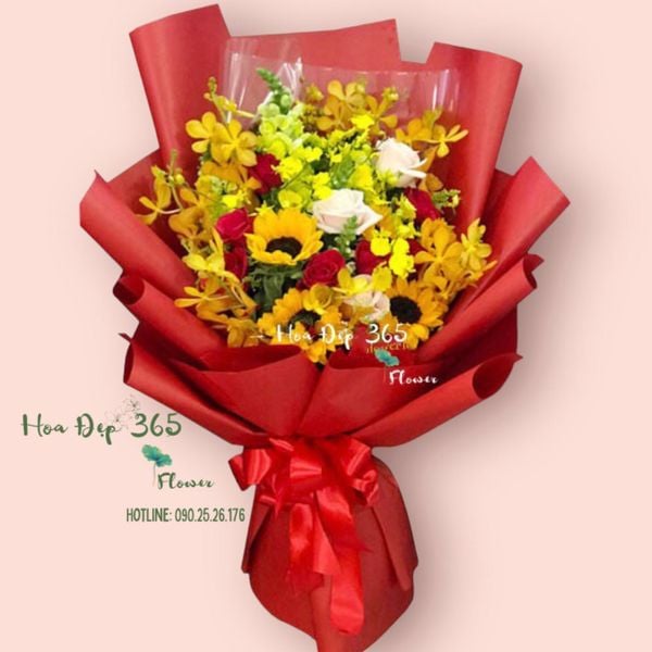 Mua ngay: Bó hoa Nắng Sớm - HBD172 tặng thầy cô
