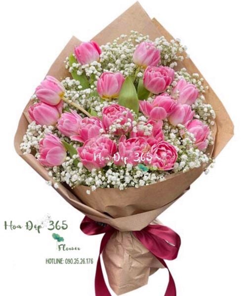 Bó Hoa Tulip Hồng