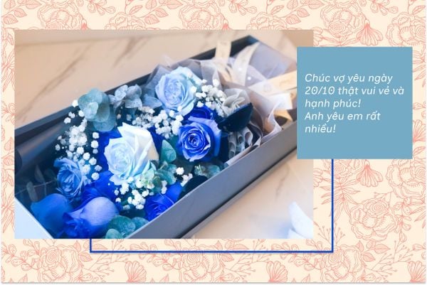 Chúc vợ yêu ngày 20/10 thật vui vẻ và hạnh phúc! Anh yêu em rất nhiều!