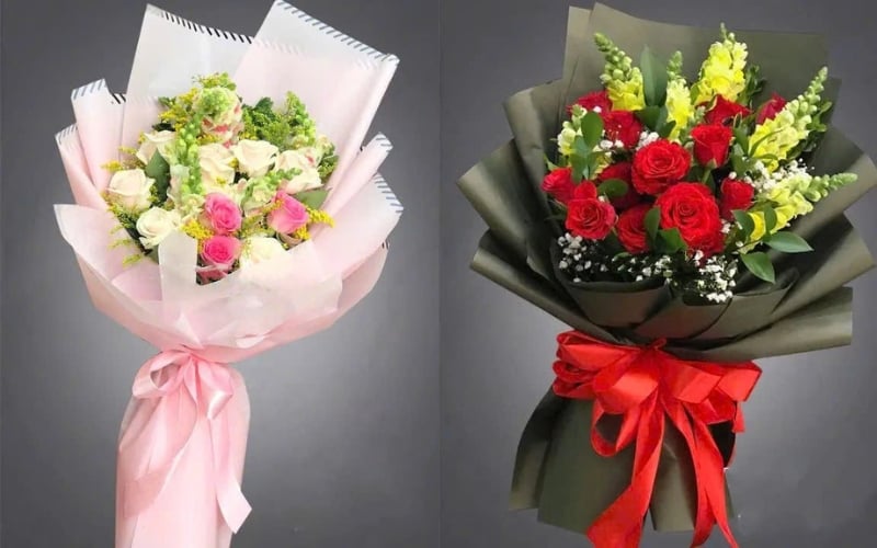 Bó Hoa Thân Ái - HBD129 và Bó Hoa Duyên Dáng - HBD126