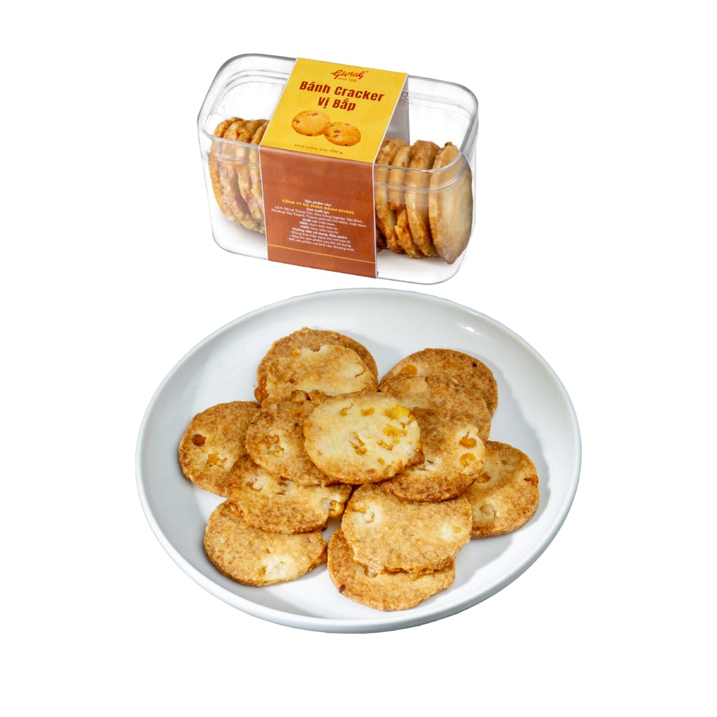 Bánh Givral: Bánh Cracker Vị Bắp Givral - GV91 | Flosa